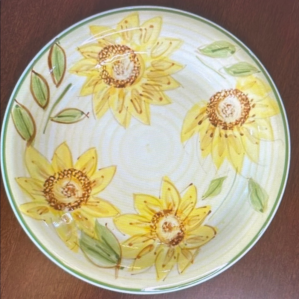 Sunflower Ceramic Dinner Plate